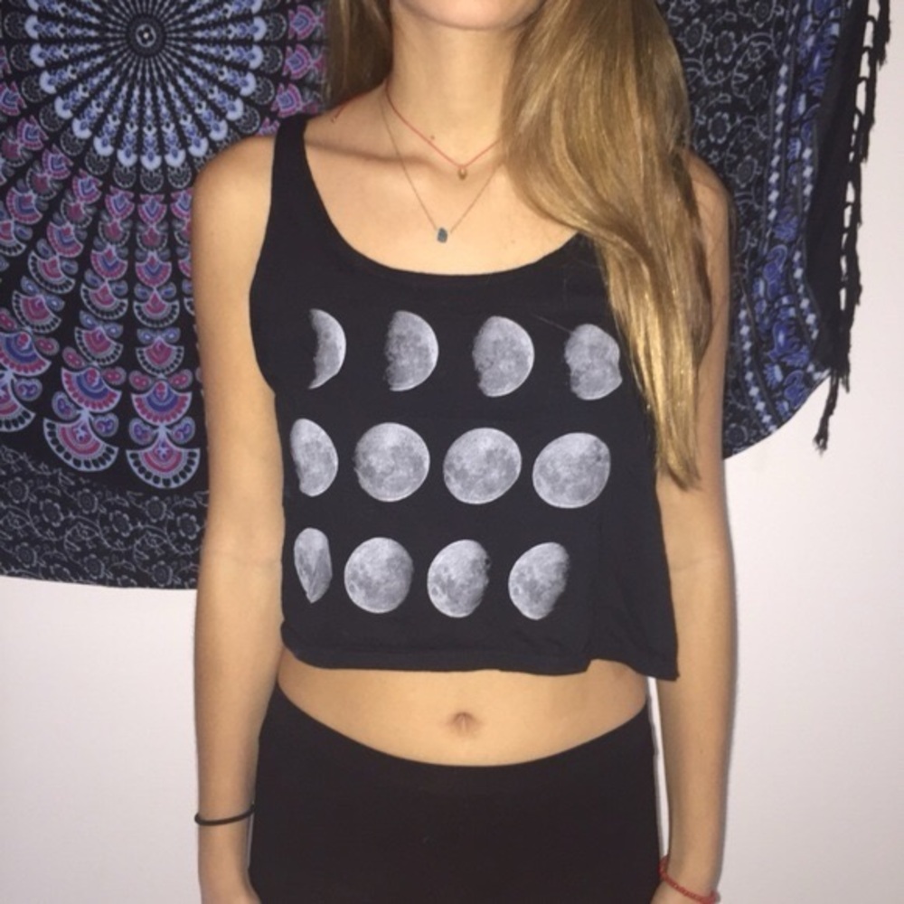 Brandy Melville Moon Phases Tank Top